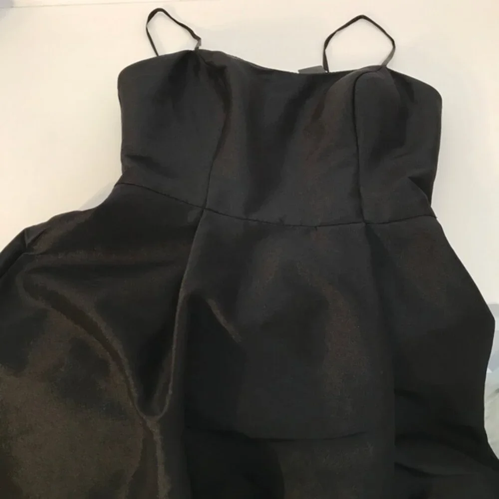 BETSY & ADAM Womens Lace Trim Hi-Low Party Dress - Picture 4 of 5